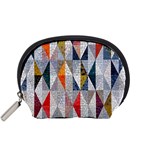 Mosaic, Colorful, Rhombuses, Pattern, Geometry Accessory Pouch (Small)
