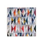 Mosaic, Colorful, Rhombuses, Pattern, Geometry Satin Bandana Scarf 22  x 22 