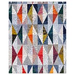 Mosaic, Colorful, Rhombuses, Pattern, Geometry Drawstring Bag (Small)