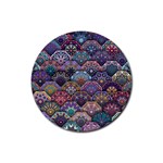Texture, Pattern, Abstract Rubber Round Coaster (4 pack)