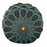 Tile, Geometry, Pattern, Points, Abstraction Large 18  Premium Round Cushions