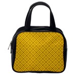Yellow Floral Pattern Vintage Pattern, Yellow Background Classic Handbag (One Side)