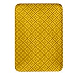 Yellow Floral Pattern Vintage Pattern, Yellow Background Rectangular Glass Fridge Magnet (4 pack)