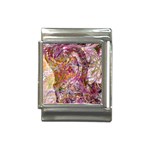 Abstract pink blend Italian Charm (13mm)