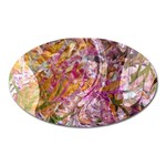 Abstract pink blend Oval Magnet
