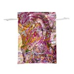 Abstract pink blend Lightweight Drawstring Pouch (S)