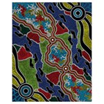 Authentic Aboriginal Art - Walking the Land Drawstring Bag (Small)
