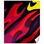 Abstract Fire Flames Grunge Art, Creative Canvas 8  x 10 