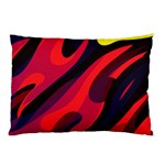 Abstract Fire Flames Grunge Art, Creative Pillow Case (Two Sides)
