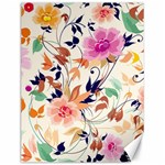 Abstract Floral Background Canvas 12  x 16 