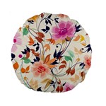 Abstract Floral Background Standard 15  Premium Round Cushions
