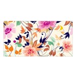 Abstract Floral Background Satin Shawl 45  x 80 