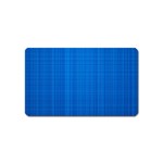 Blue Abstract, Background Pattern Magnet (Name Card)