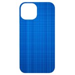 Blue Abstract, Background Pattern iPhone 14 Black UV Print Case