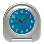 Blue Stone Texture Grunge, Stone Backgrounds Travel Alarm Clock