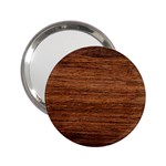 Brown Wooden Texture 2.25  Handbag Mirrors