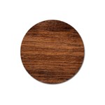 Brown Wooden Texture Magnet 3  (Round)