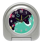 Colorful Background, Material Design, Geometric Shapes Travel Alarm Clock