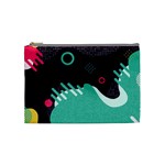 Colorful Background, Material Design, Geometric Shapes Cosmetic Bag (Medium)