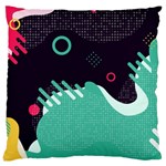 Colorful Background, Material Design, Geometric Shapes Large Cushion Case (One Side)