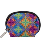 Colorful Floral Ornament, Floral Patterns Accessory Pouch (Small)