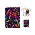 Colorful Floral Patterns, Abstract Floral Background Playing Cards Single Design (Mini)