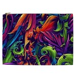Colorful Floral Patterns, Abstract Floral Background Cosmetic Bag (XXL)