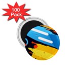 Colorful Paint Strokes 1.75  Magnets (100 pack) 