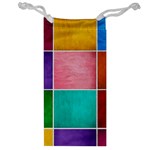 Colorful Squares, Abstract, Art, Background Jewelry Bag