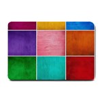 Colorful Squares, Abstract, Art, Background Small Doormat
