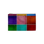 Colorful Squares, Abstract, Art, Background Cosmetic Bag (Small)