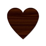 Dark Brown Wood Texture, Cherry Wood Texture, Wooden Heart Magnet