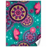 Floral Pattern, Abstract, Colorful, Flow Canvas 12  x 16 