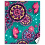 Floral Pattern, Abstract, Colorful, Flow Canvas 16  x 20 