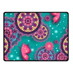 Floral Pattern, Abstract, Colorful, Flow Two Sides Fleece Blanket (Small)