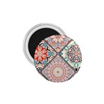 Flowers Pattern, Abstract, Art, Colorful 1.75  Magnets
