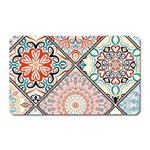 Flowers Pattern, Abstract, Art, Colorful Magnet (Rectangular)