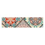 Flowers Pattern, Abstract, Art, Colorful Banner and Sign 4  x 1 
