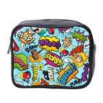 Vintage Tattoos Colorful Seamless Pattern Mini Toiletries Bag (Two Sides)