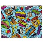 Vintage Tattoos Colorful Seamless Pattern Cosmetic Bag (XXXL)