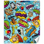 Comic Elements Colorful Seamless Pattern Canvas 8  x 10 