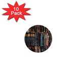 Pile Of Books Photo Of Assorted Book Lot Backyard Antique Store 1  Mini Buttons (10 pack) 