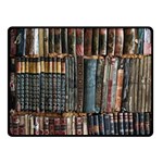 Pile Of Books Photo Of Assorted Book Lot Backyard Antique Store Two Sides Fleece Blanket (Small)