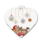 Merry Christmas  Dog Tag Heart (Two Sides)