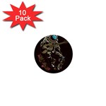 Astronaut Playing Guitar Parody 1  Mini Buttons (10 pack) 