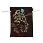 Astronaut Playing Guitar Parody Lightweight Drawstring Pouch (M)