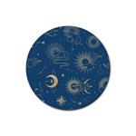 Asian Seamless Galaxy Pattern Rubber Round Coaster (4 pack)