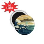 Sea Asia Waves Japanese Art The Great Wave Off Kanagawa 1.75  Magnets (10 pack) 