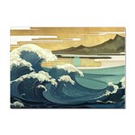 Sea Asia Waves Japanese Art The Great Wave Off Kanagawa Sticker A4 (100 pack)