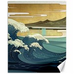 Sea Asia Waves Japanese Art The Great Wave Off Kanagawa Canvas 11  x 14 